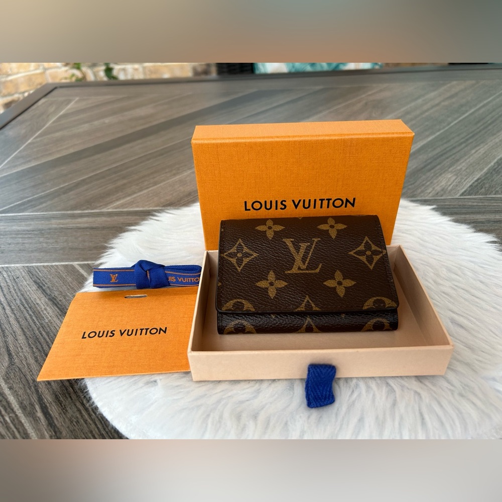 Envelope Business Card Holder in Monogram